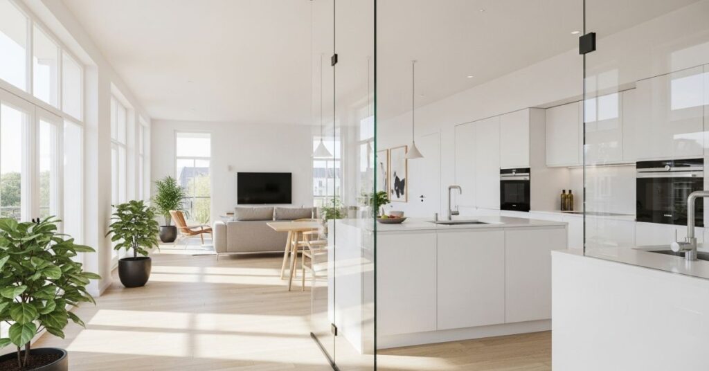 Glass Partitions to Maintain Openness