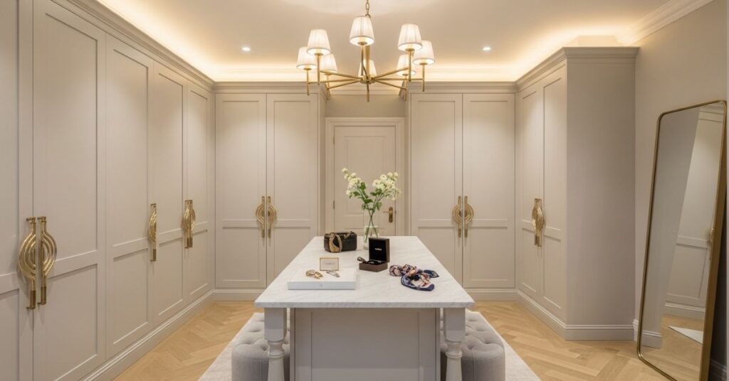 Gold and Brass Hardware Accents