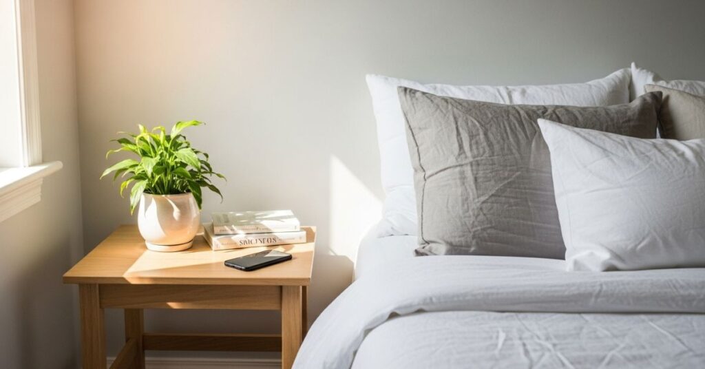 Green Plants for a Fresh and Friendly Night Table Look