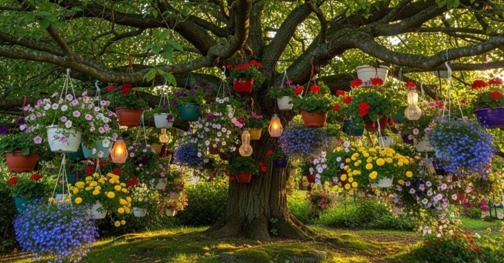 Hanging Planters and Tree-Mounted Gardens