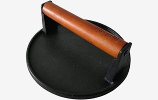 Heavy-Duty Cast Iron Burger Press 7.08 Round 