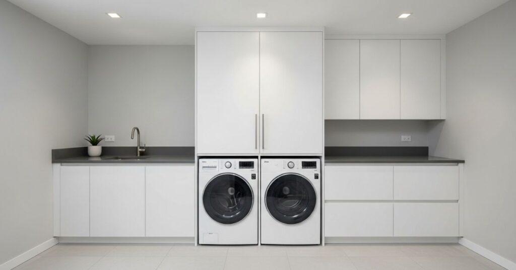 Hidden Laundry Appliances for a Clean Look