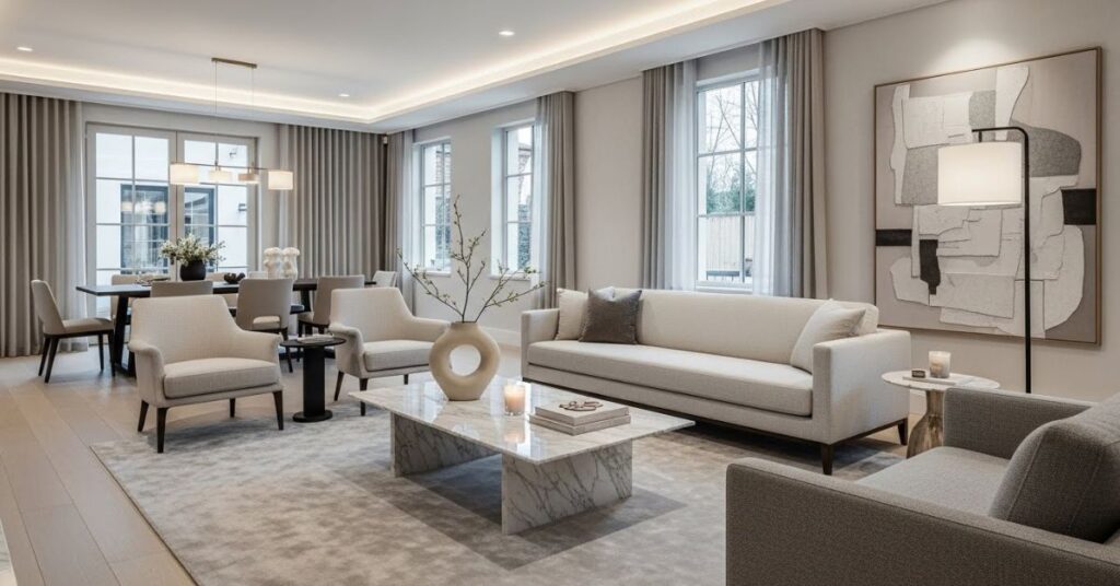 High-End Furniture with Clean, Elegant Lines