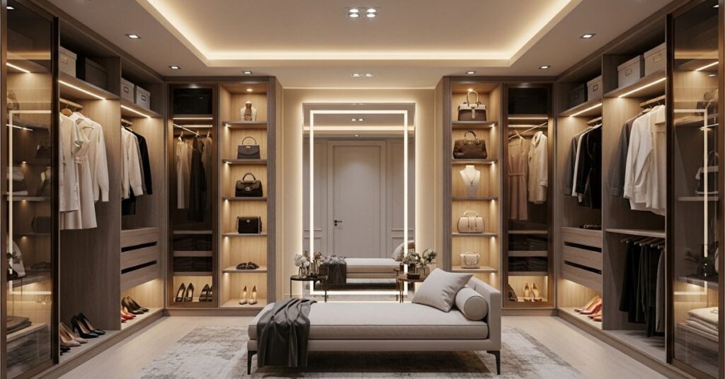 LED Strip Lighting in Closets