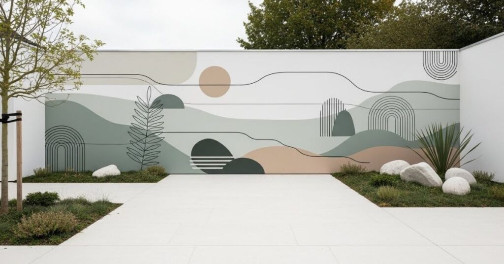 Minimalist Garden Murals for Calm and Zen Spaces