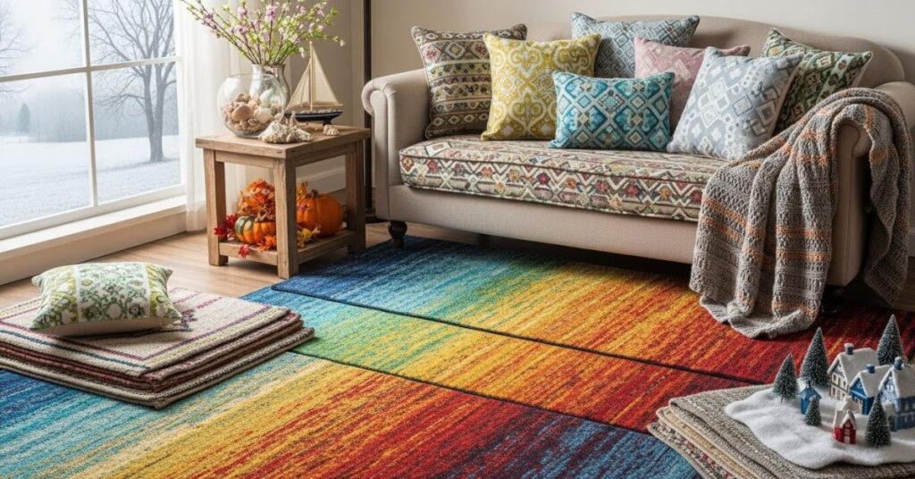 Mixing Patterns and Textures Seasonally