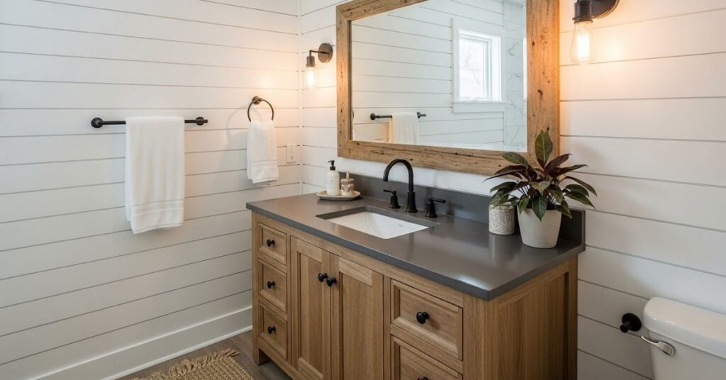 Modern Farmhouse Bathroom Interior Design