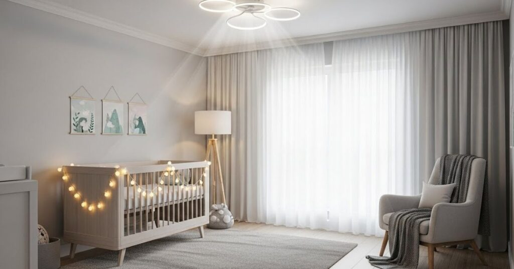 Modern Nursery Lighting and Ambiance