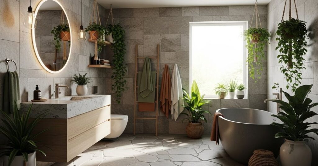 Nature-Inspired Bathroom Interior Design