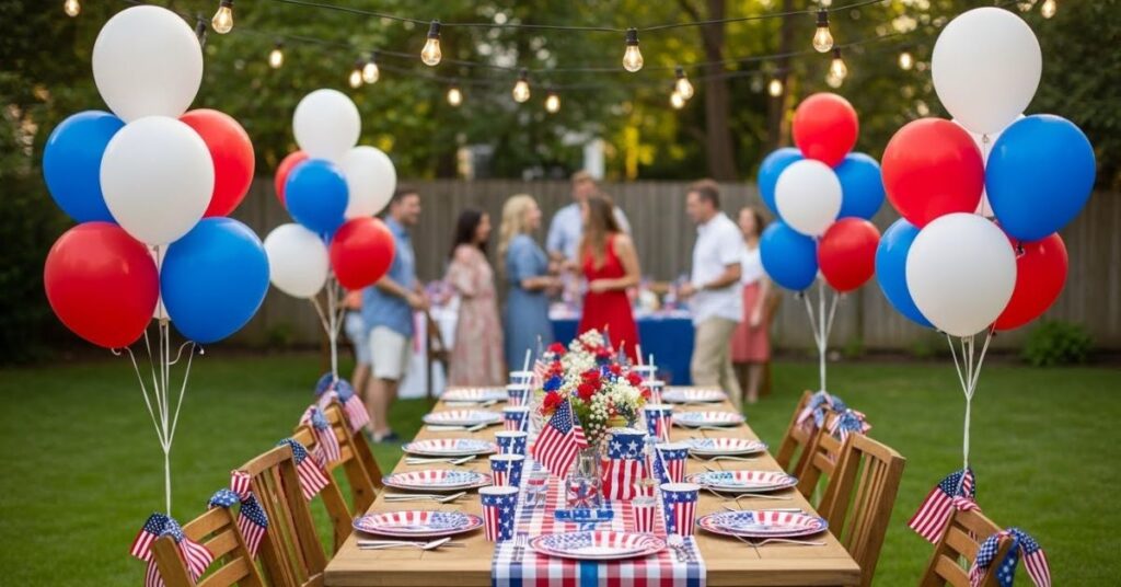 Patriotic Outdoor Party Decoration Ideas