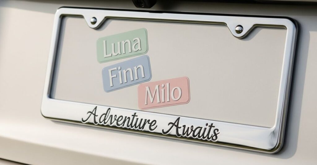 Personalized License Plate Frames & Stickers