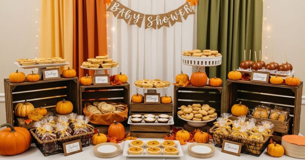 Pumpkin Patch Baby Shower Snack Bar