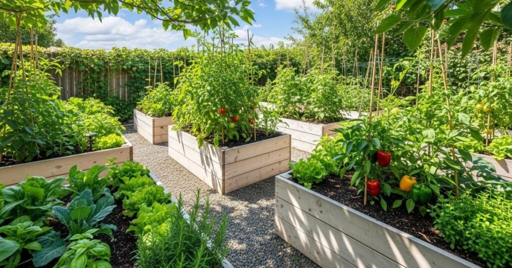 Raised Garden Bed Edging for Depth and Dimension