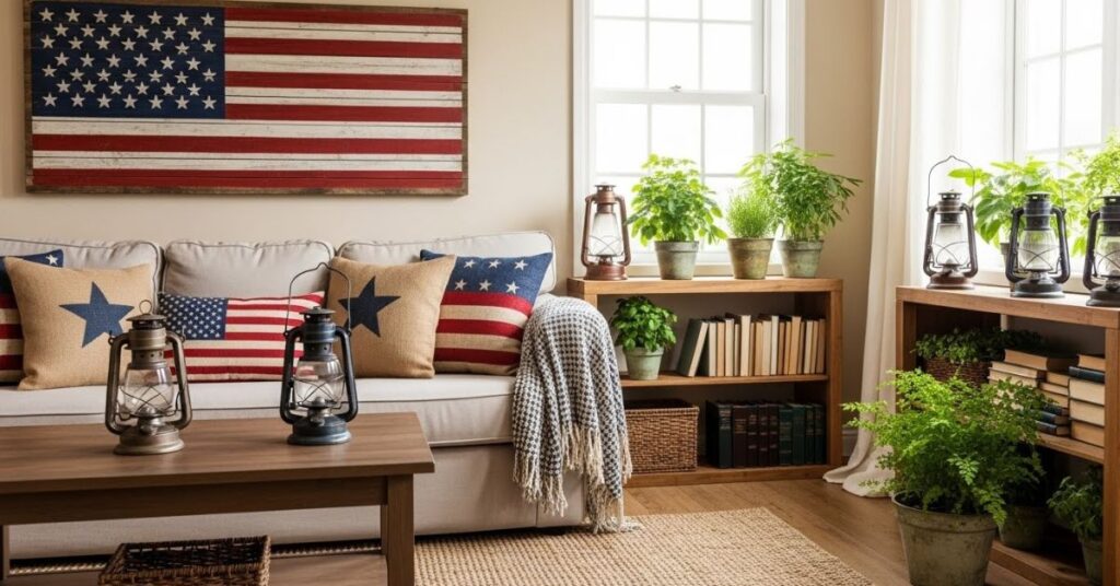Rustic Farmhouse Patriotic Decor Ideas