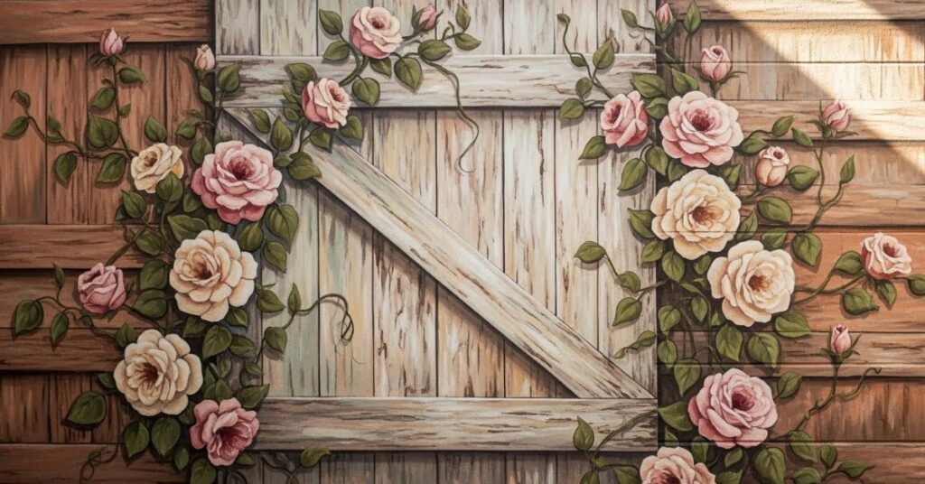 Rustic Garden Murals for Farmhouse-Style Outdoor Spaces