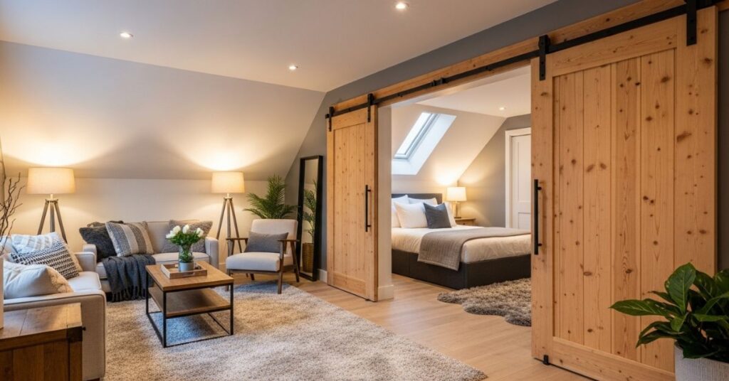 Sliding Barn Doors for Stylish Separation