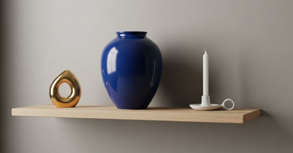 Statement Pieces On Shelves