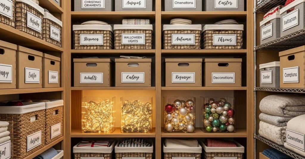 Storage and Organization Tips for Seasonal Decor