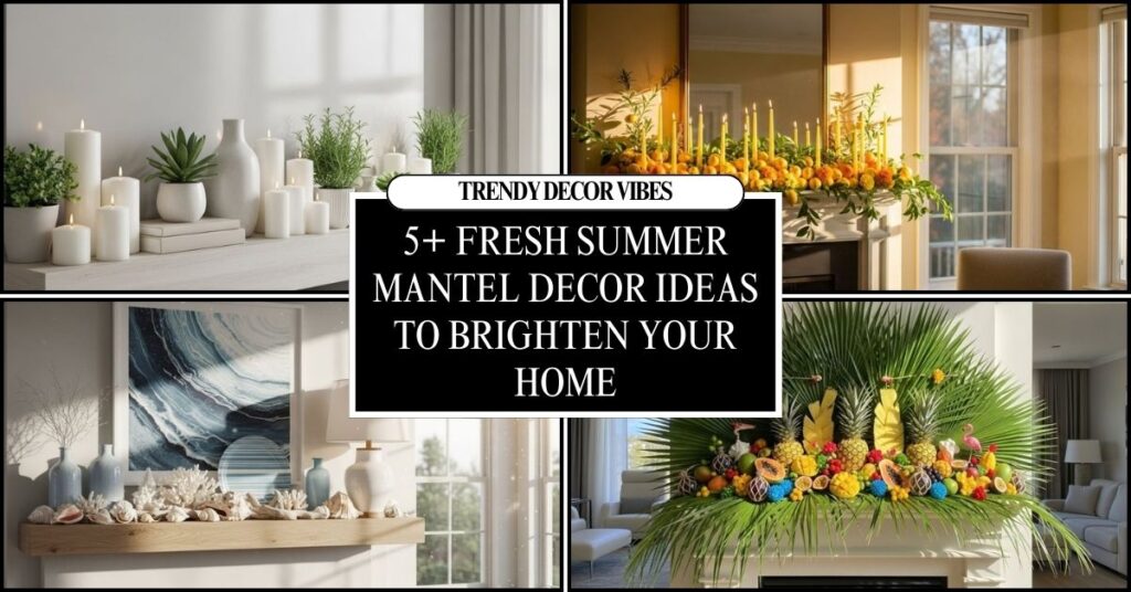 Summer Mantel Decor Ideas