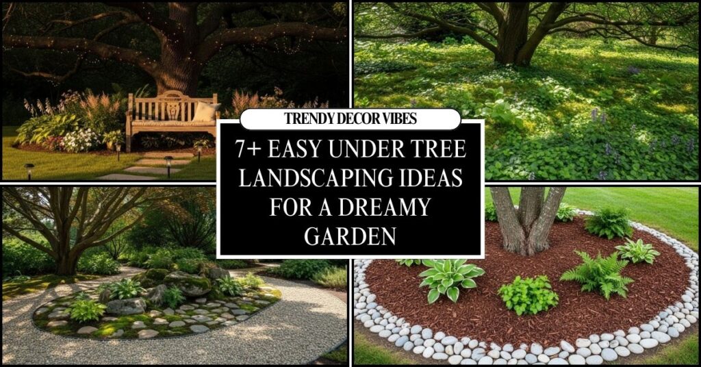 Under Tree Landscaping Ideas