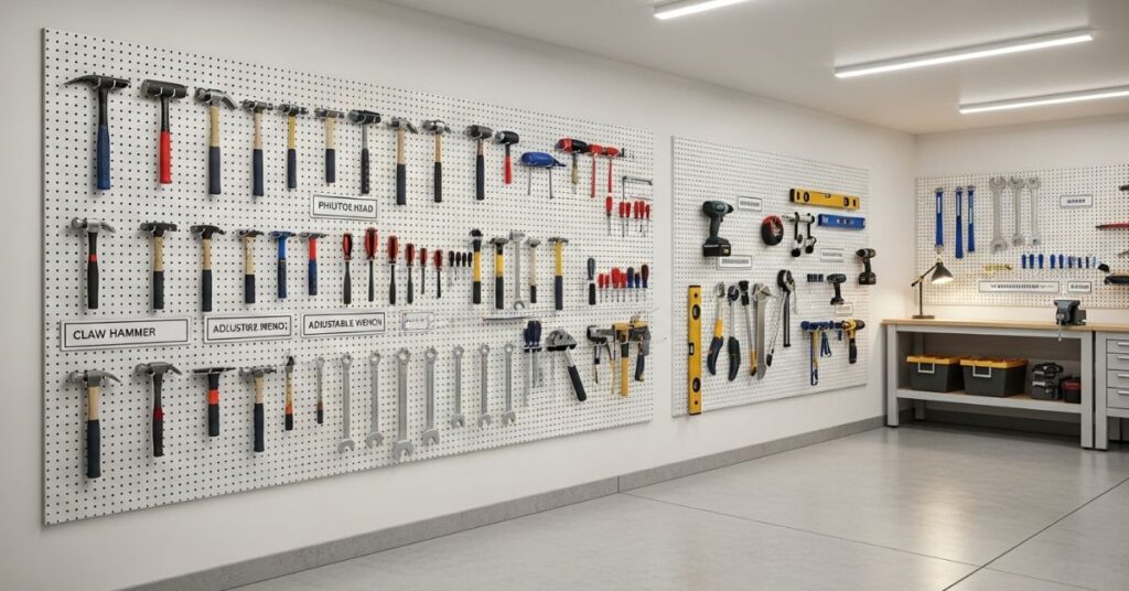 Wall-Mounted Tool Storage for Easy Access