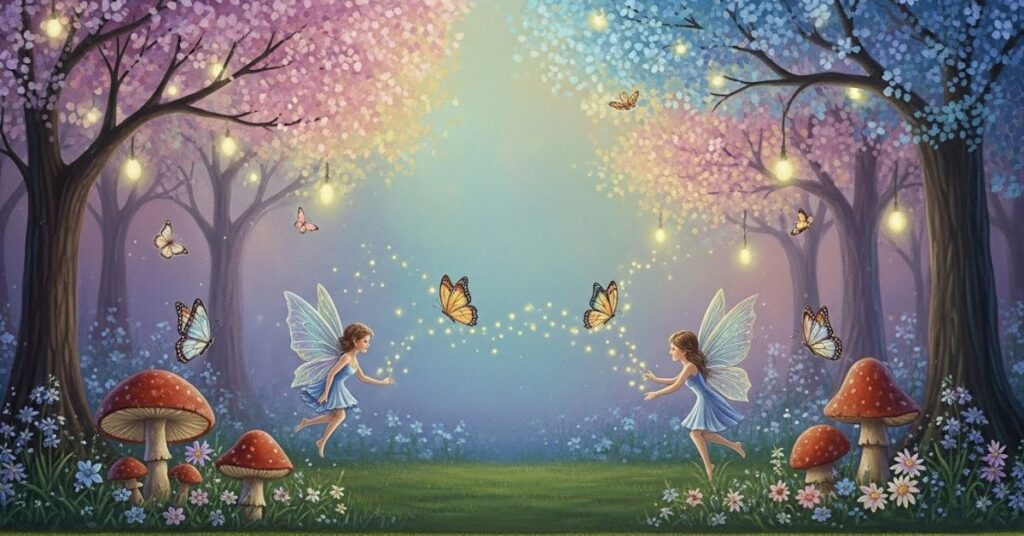 Whimsical Garden Murals with Fairy-Tale Elements