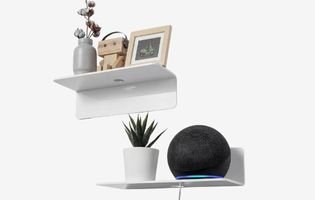 White Floating Shelves Wall Mounted Set of 2