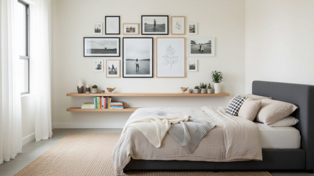 Decorate Bedroom Walls With Affordable Art and Displays
