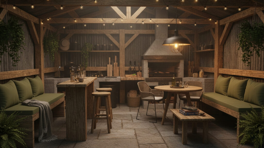 Create a Comfortable Seating and Dining Area Inside or Nearby