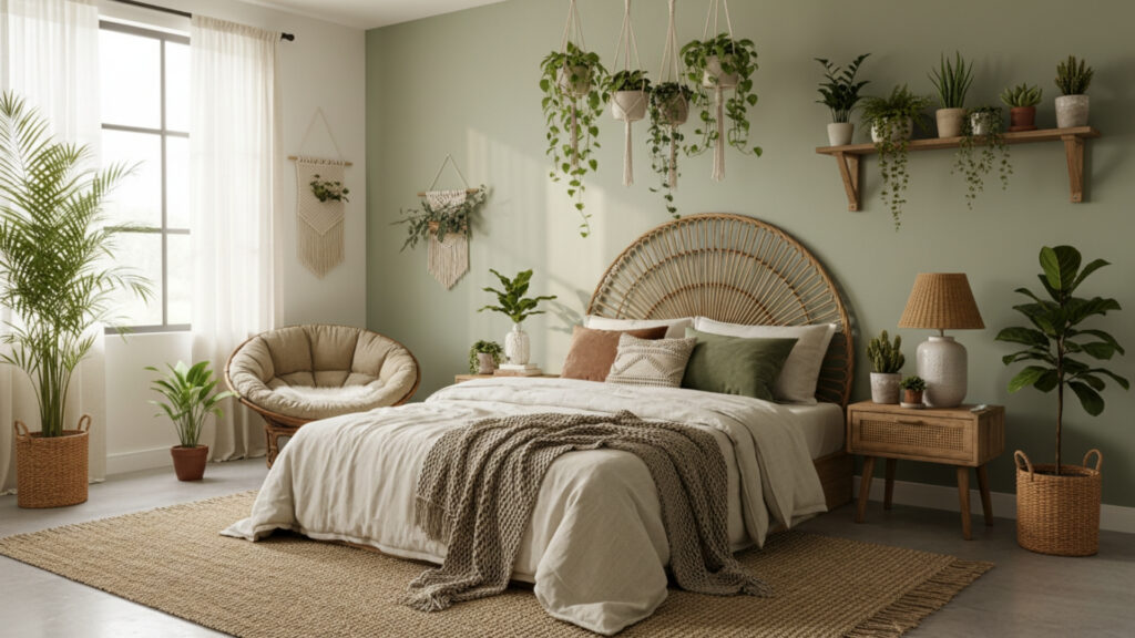 bedroom plants natural elements diy decor