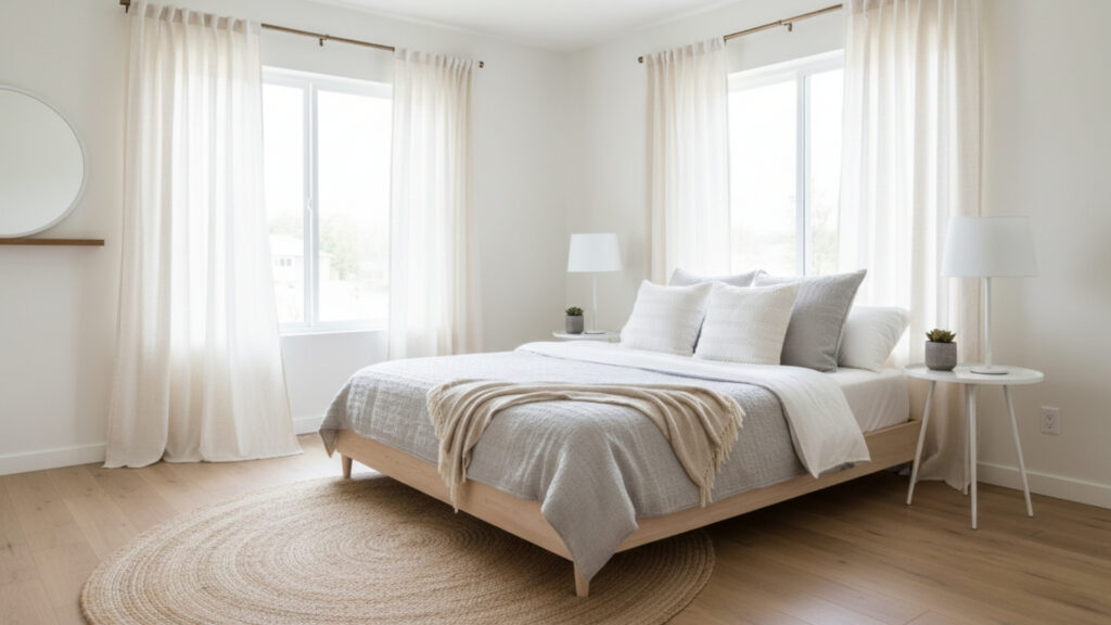 Update Window Treatments for a Polished Bedroom Finish