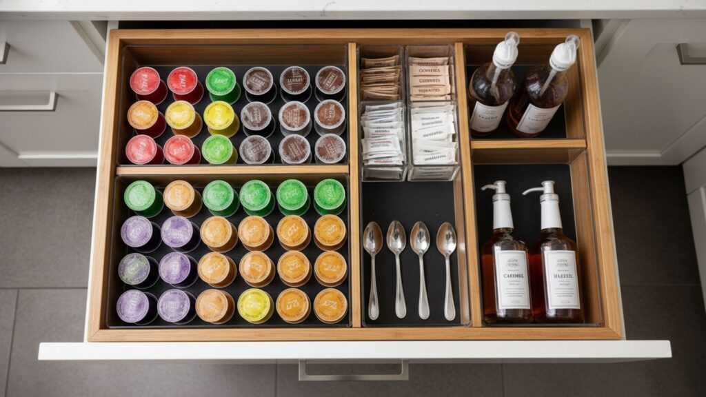 Coffee Drawer Organization for a Clean Look