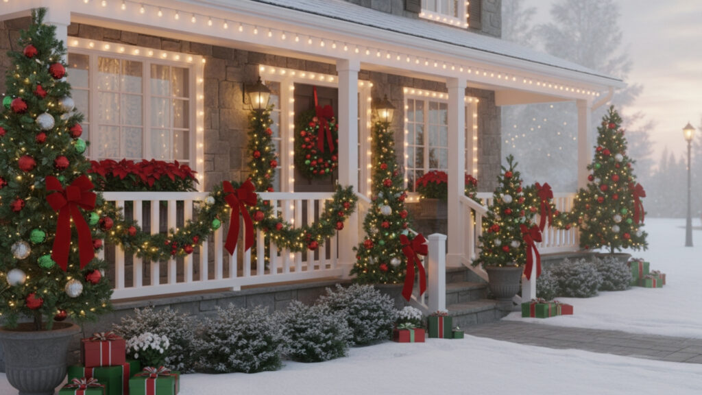 Color Themes That Create Cohesive Outdoor Christmas Decor
