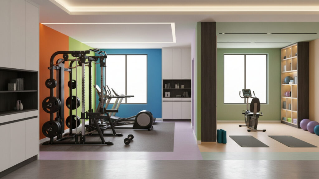 Custom Home Gym Color Palettes Based On Personal Fitness Goals