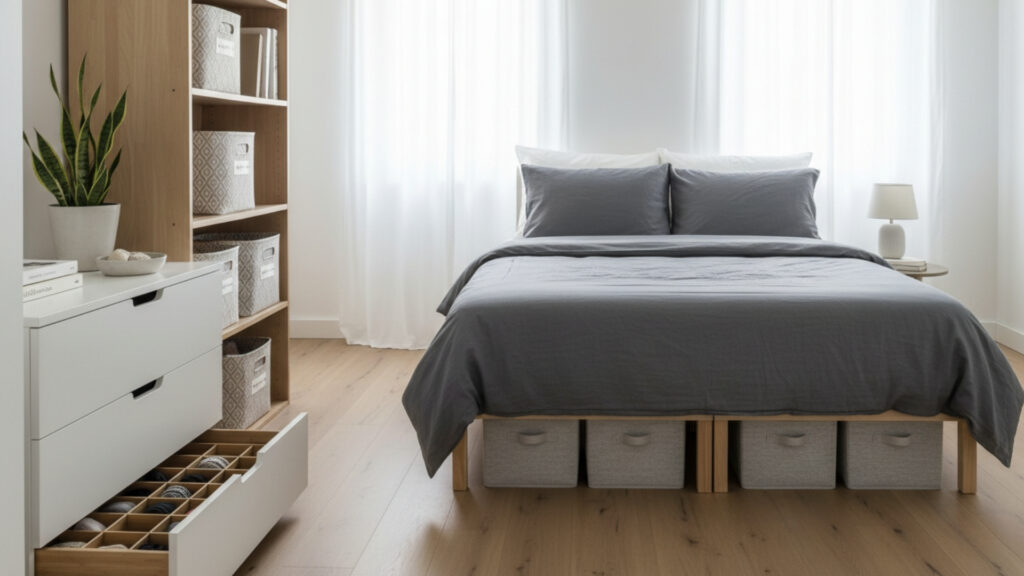 Declutter and Organize Storage for a Clean Bedroom Look