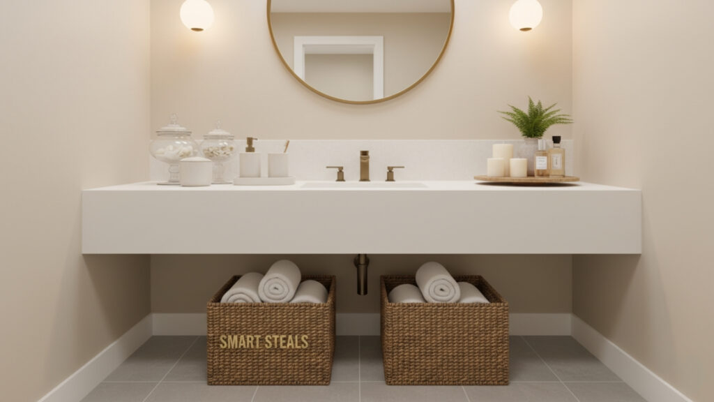 Decorate Your Bathroom With Clever Dollar Store Finds