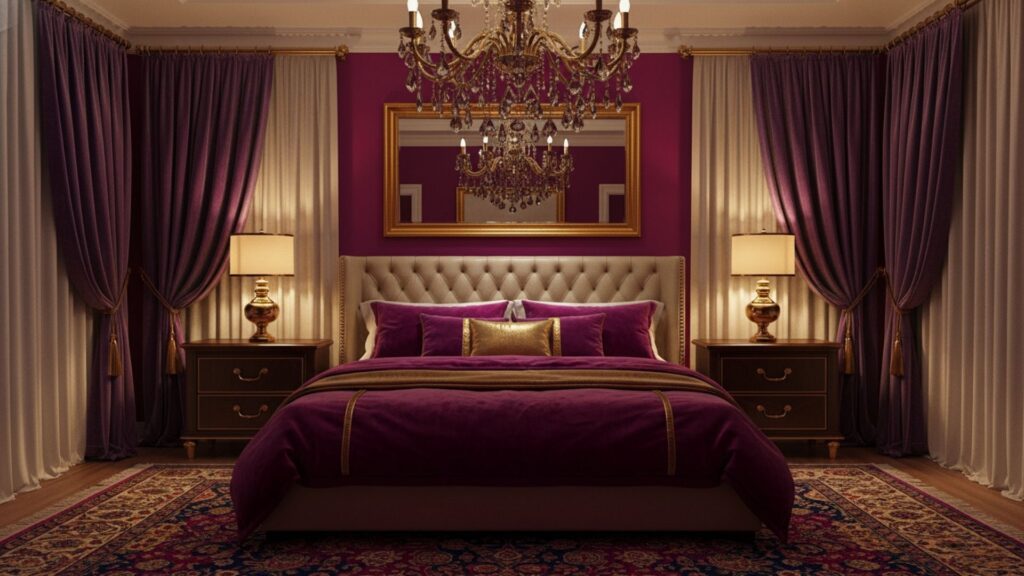Deep Magenta Bedrooms for a Luxurious Feel