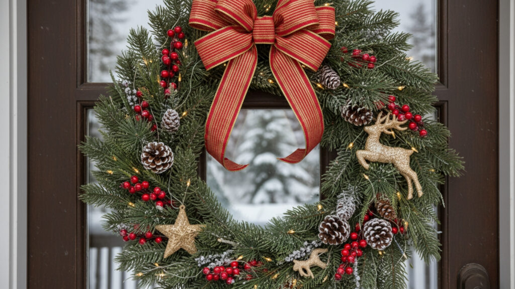 durable outdoor holiday wreaths weather proof