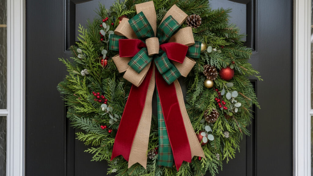 enhancing wreaths ribbons bows elegance
