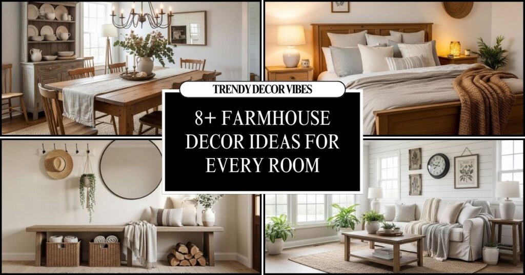 farmhouse decor ideas for every room