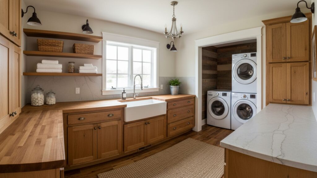 Farmhouse Sink and Countertops for Practical Everyday Use