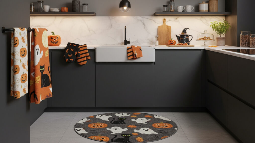 Incorporate Functional Yet Festive Halloween Textiles