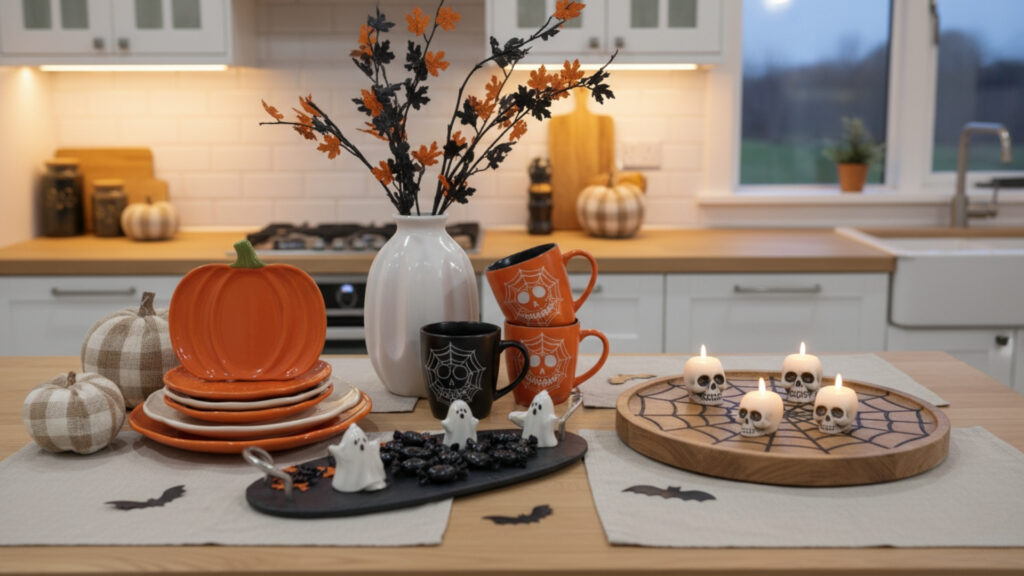 Use Themed Tableware for Instant Halloween Kitchen