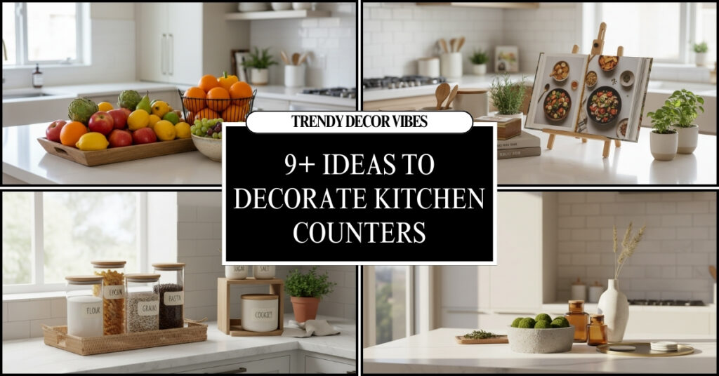 ideas to decorate kitchen counters 1