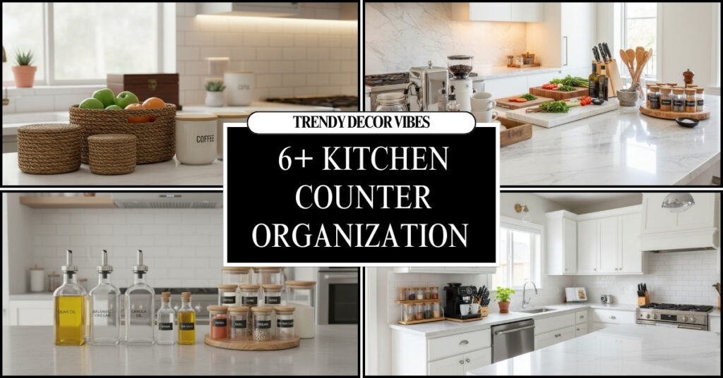 kitchen counter organization ideas