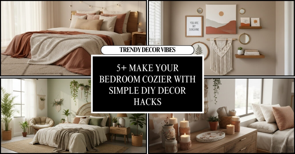 make your bedroom cozier with simple diy decor hacks