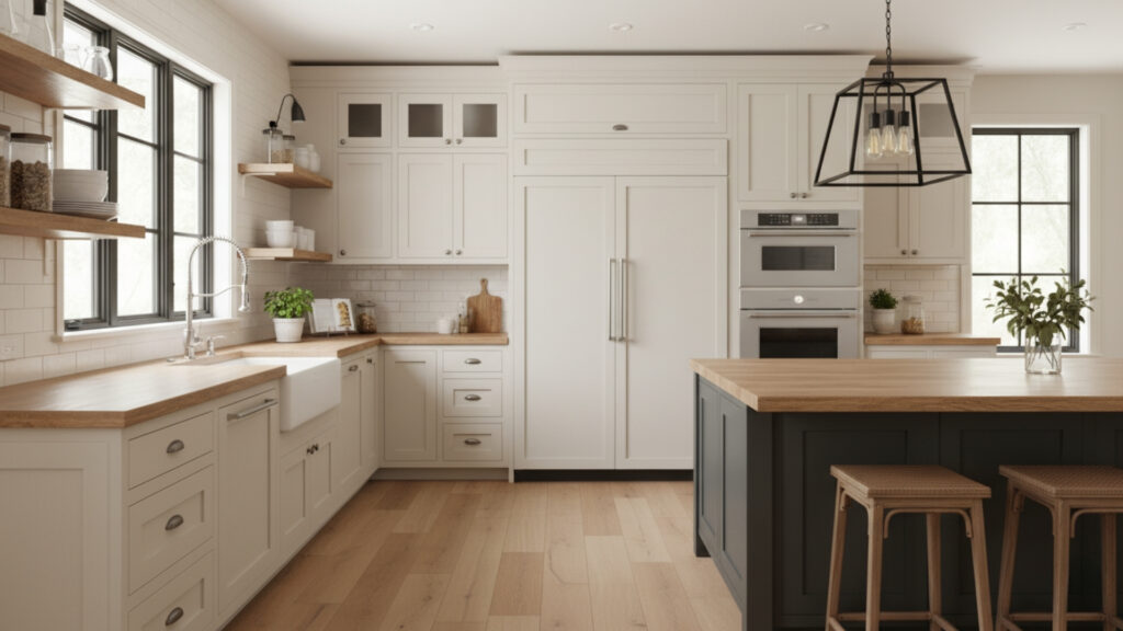 modern appliances rustic modern farmhouse kitchen