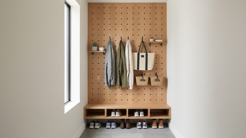 Use Hooks and Pegboards for Easy Access and Efficient Organization
