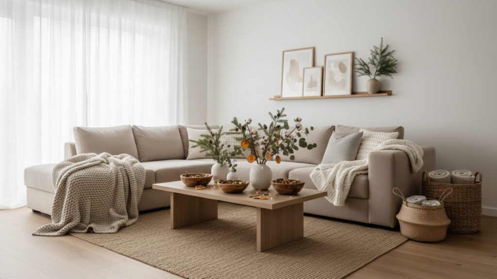 Incorporate Natural Elements for Warm Modern Christmas Decor