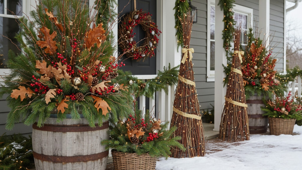 Nature-Inspired Outdoor Christmas Decorations